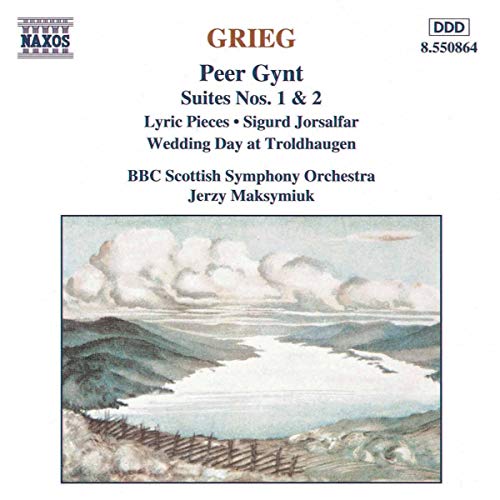 CD cover for Grieg’s Peer Gynt with landscape painting.
