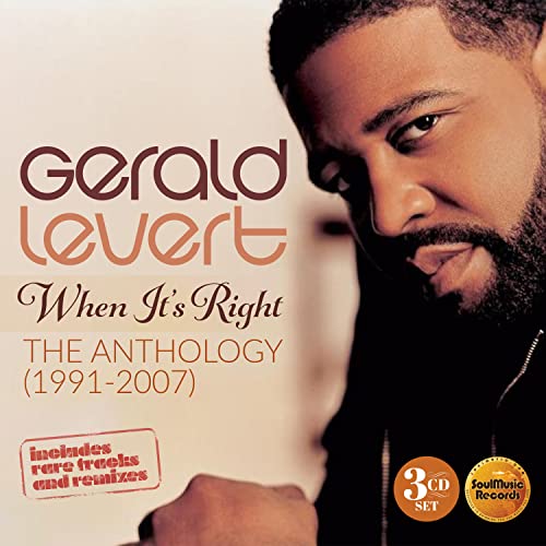 CD cover for Gerald Levert’s “When It’s Right” anthology, 1991-2007.