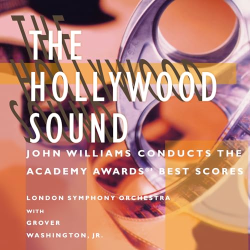 Vinyl record cover for "The Hollywood Sound" soundtrack, featuring John Williams.