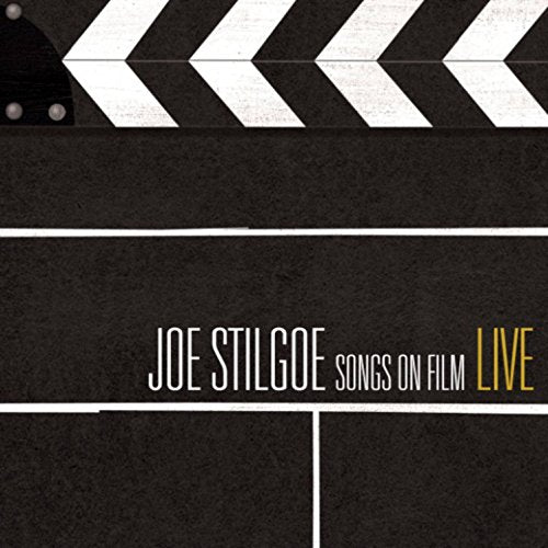 CD cover featuring a film clapperboard and text: "Joe Stilgoe - Songs On Film Live".