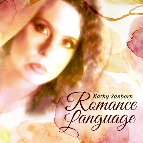 CD cover featuring a woman’s face with watercolor floral background.