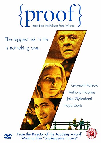 DVD cover for the film Proof featuring portraits of Anthony Hopkins, Gwyneth Paltrow, and Jake Gyllenhaal.