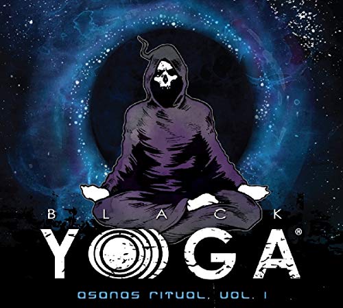 CD cover: hooded figure in lotus position against a cosmic background.