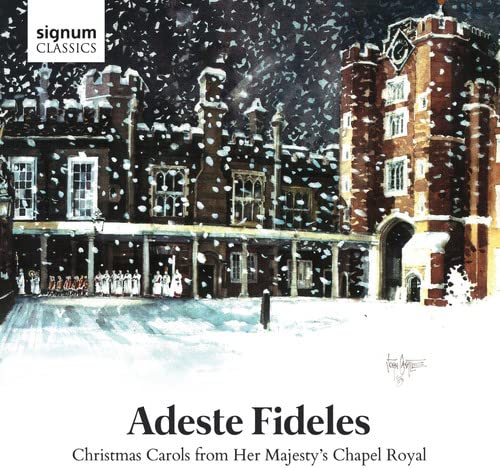 CD cover: snowy castle illustration with choral figures and title text.