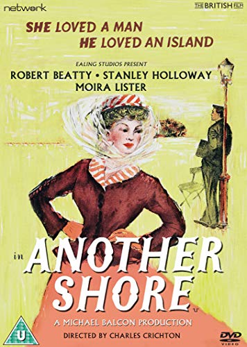Another Shore" DVD cover featuring a woman in red and a man by a lamp post.