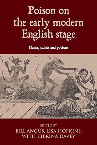 Book cover: “Poison on the Early Modern English Stage” with demonic imagery.