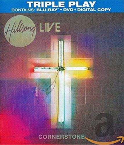 Hillsong LIVE Cornerstone Blu-ray case with illuminated cross image.