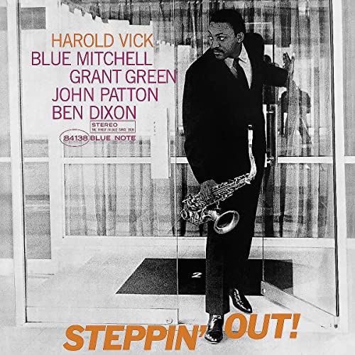 Harold Vick album cover: a saxophonist standing in a doorway.