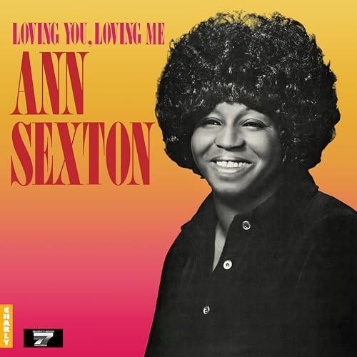 Ann Sexton album cover: portrait of a smiling woman with afro hair.