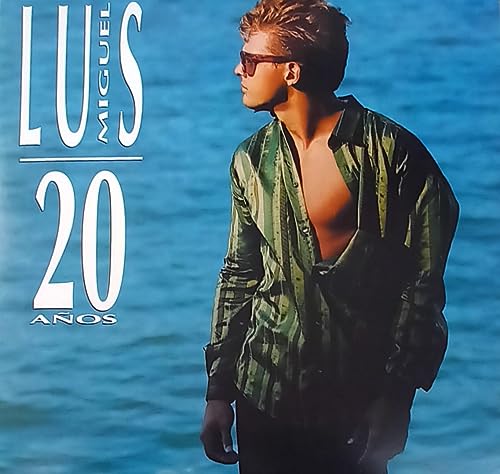 Album cover for Miguel’s “20 Años” featuring a portrait of the singer.