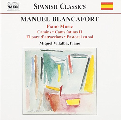 CD cover for Manuel Blancafort piano music performed by Miguel Villalba.