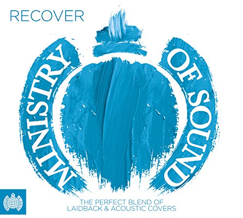 “Recover” CD cover with a blue brushstroke heart and text details.