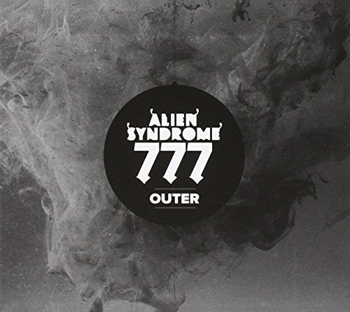 CD cover for “Alien Syndrome 777 - Outer” with abstract dark background.