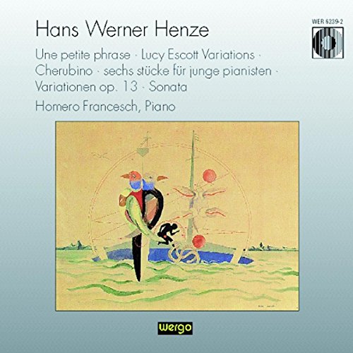 CD cover for Francesch-Henze piano works, featuring abstract colorful art.