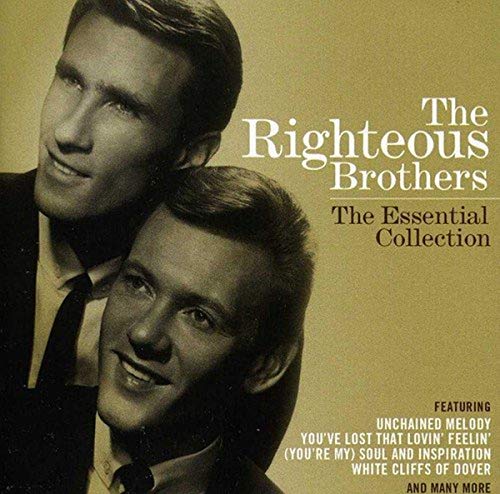 CD cover featuring portraits of The Righteous Brothers, titled "The Essential Collection".