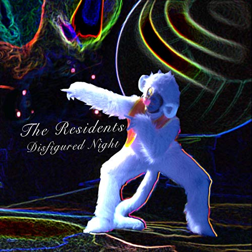 CD cover for The Residents’ “Disfigured Night” featuring a white, costumed figure.