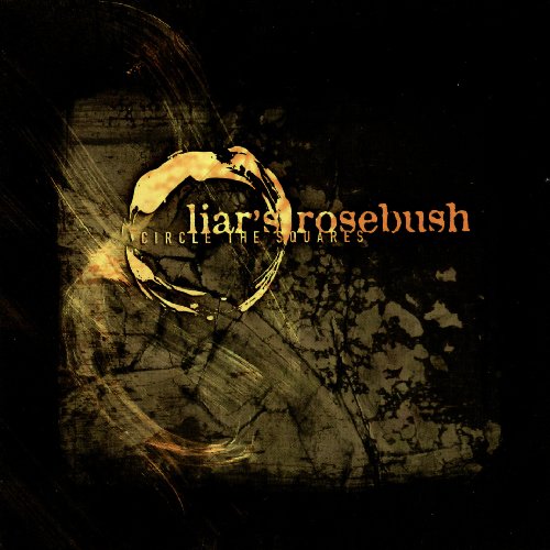 CD cover for “Circle The Square” by Liar’s Rosebush, dark and abstract.