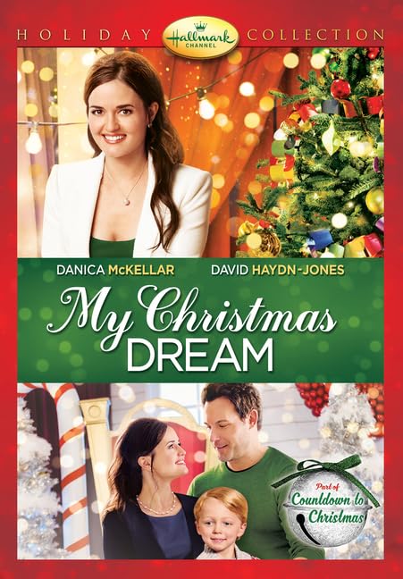 DVD cover for "My Christmas Dream" featuring Danica McKellar and David Haydn-Jones.