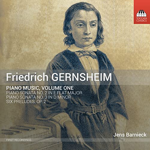 CD cover featuring a portrait of Friedrich Gernsheim, a classical composer.