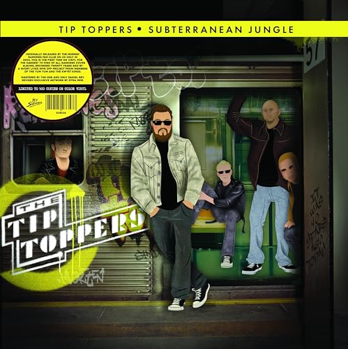 Album cover for Tip Toppers’ “Subterranean Jungle” featuring four illustrated figures.
