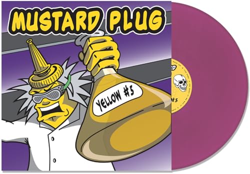 Mustard Plug “Yellow #5” vinyl record with cartoon cover art.