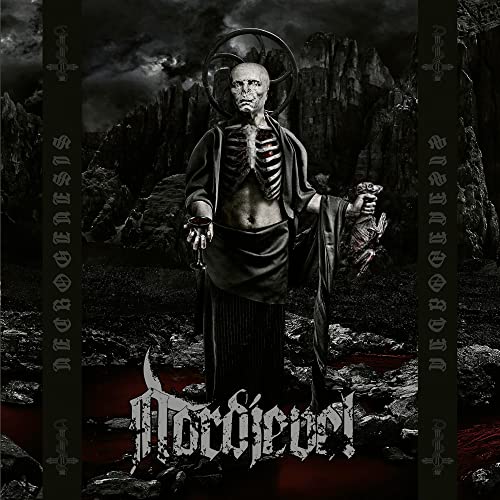 Dark album cover featuring a skeletal figure in a desolate landscape.