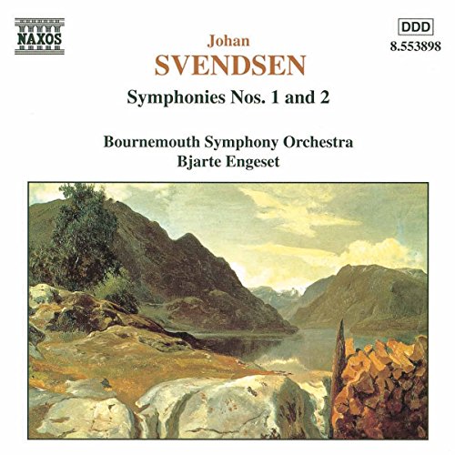 CD cover for Svendsen’s Symphonies Nos. 1 and 2, landscape painting.
