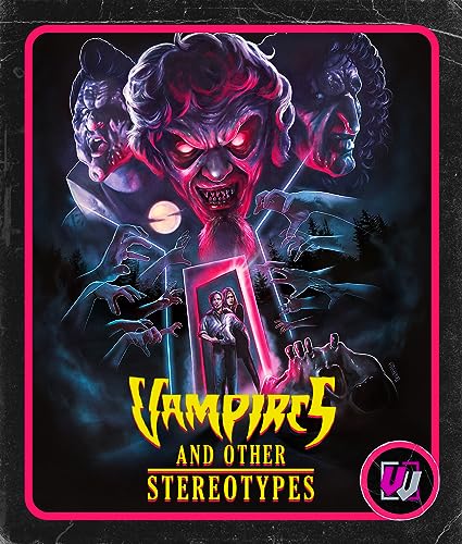 Blu-ray cover for "Vampires And Other Stereotypes" featuring a menacing vampire image.