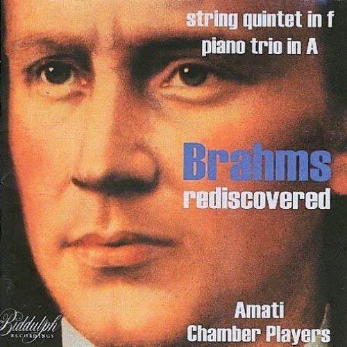 CD cover featuring a portrait of Johannes Brahms and text details.