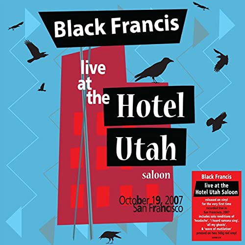 Album cover for Black Francis’ “Live At The Hotel Utah Saloon” with birds.