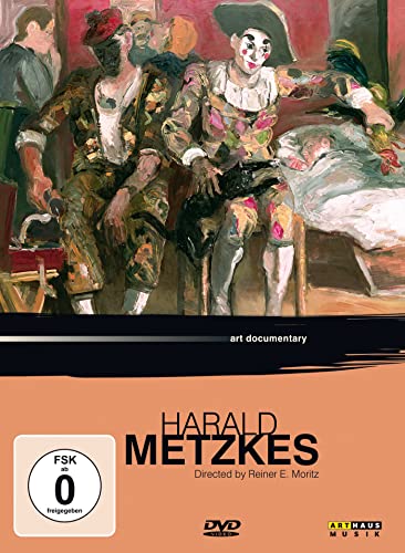 DVD cover featuring painted clowns and figures, titled "Harald Metzkes.