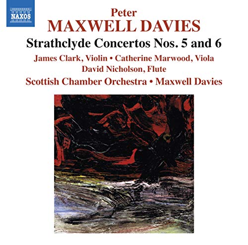 CD cover for Peter Maxwell Davies’ Strathclyde Concertos 5 & 6.
