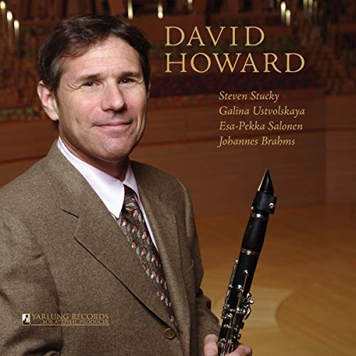 CD cover featuring portrait of David Howard with a clarinet.
