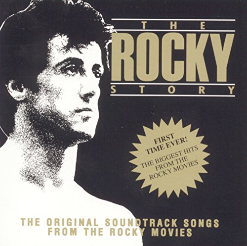 CD cover for “The Rocky Story” featuring Sylvester Stallone’s portrait.