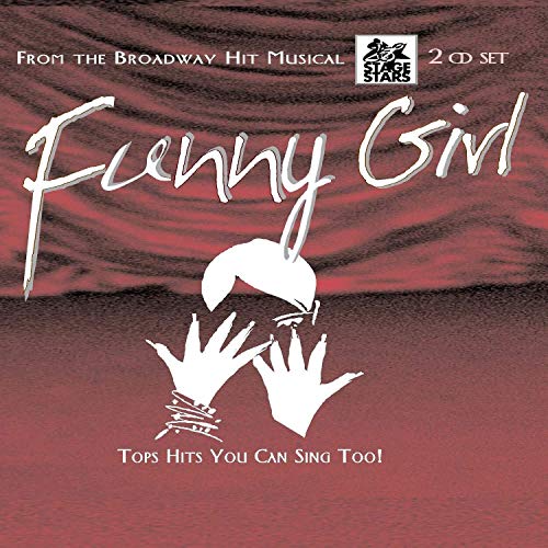 Funny Girl" karaoke CD cover with white hands and a silhouette.