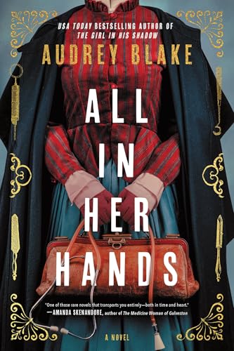 Book cover featuring a woman in vintage clothing holding a brown medical bag.