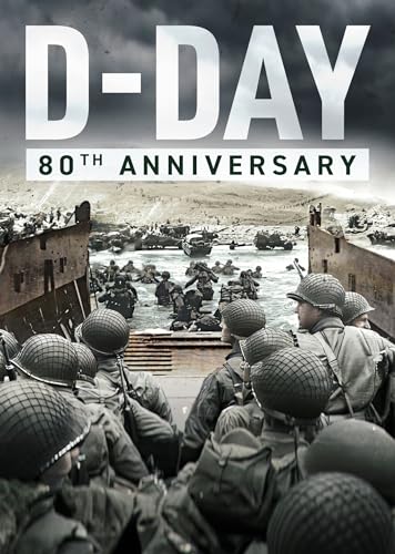 D-Day 80th Anniversary DVD cover with soldiers storming a beach.