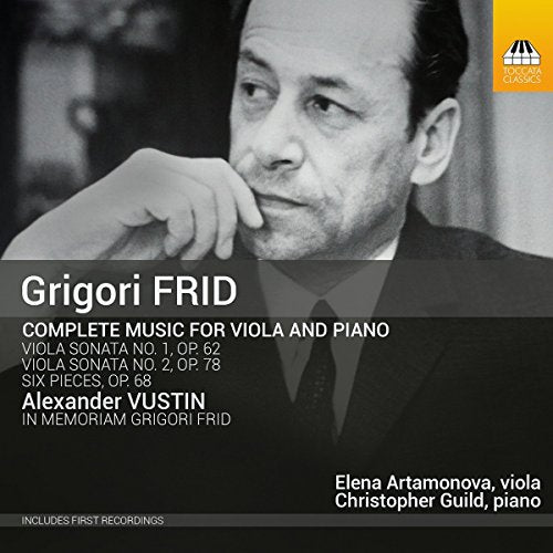 CD cover featuring a black and white portrait of composer Grigori Frid.