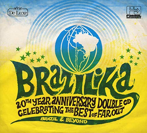 CD cover for "Brazilika" featuring a globe and yellow, blue design.