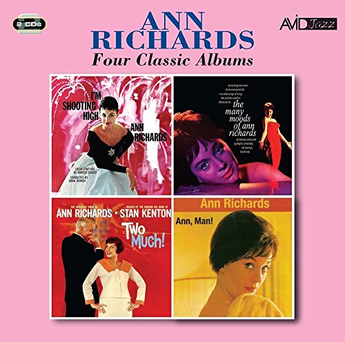 CD cover for Ann Richards’ four albums, featuring portraits and album art.