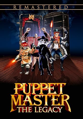 Puppet Master The Legacy" DVD cover featuring five menacing puppets.