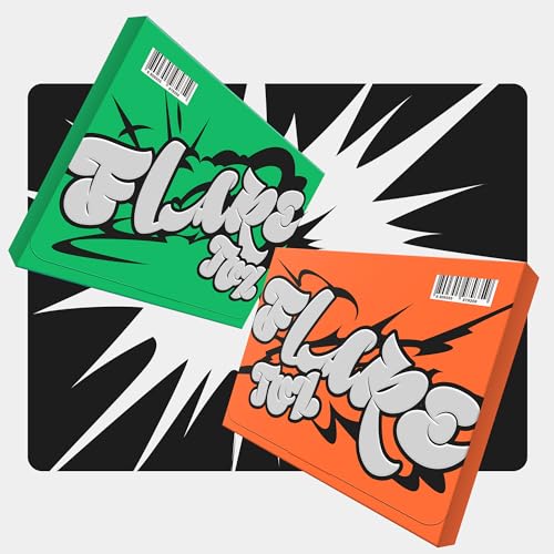 CD case with graffiti-style “Flare” text in green and orange.