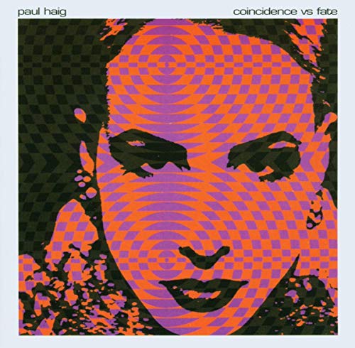 CD cover for Paul Haig’s “Coincidence Vs Fate” with distorted portrait.