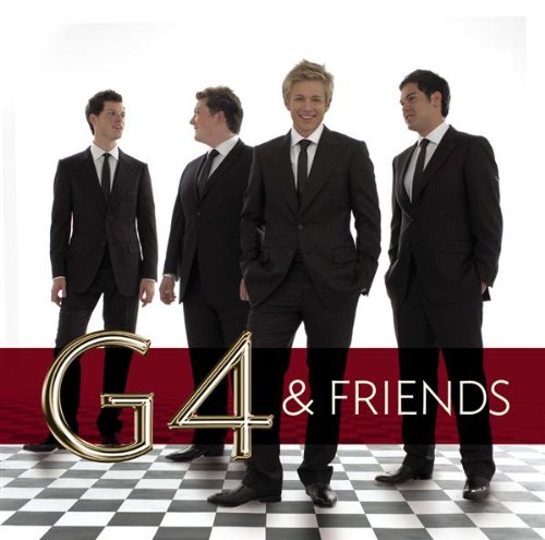 G4 band members in suits stand on a checkered floor.