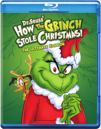 Blu-ray case for "How The Grinch Stole Christmas!" featuring the Grinch.