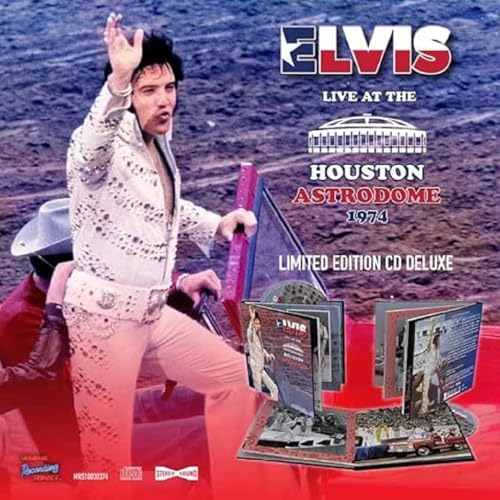 Elvis Presley CD cover featuring a live performance image from 1974.
