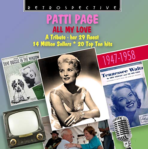 Patti Page CD cover with vintage photos and 1947-1958 dates.