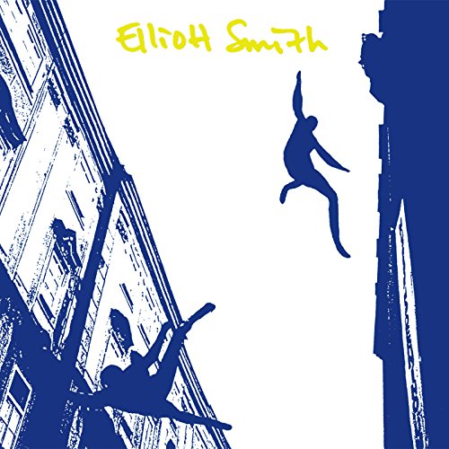 Elliott Smith album cover: blue and white illustration of falling figures.