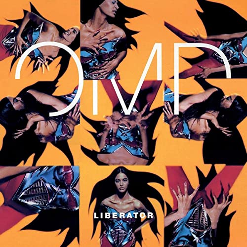 Album cover for Orchestral Manoeuvres in the Dark’s “Liberator” with a woman in costume.