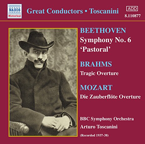 CD cover featuring portrait of Arturo Toscanini and text: Beethoven Symphony No. 6.